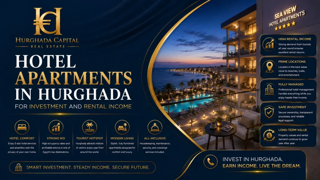 Hotel Apartments in Hurghada for Investment and Rental Income