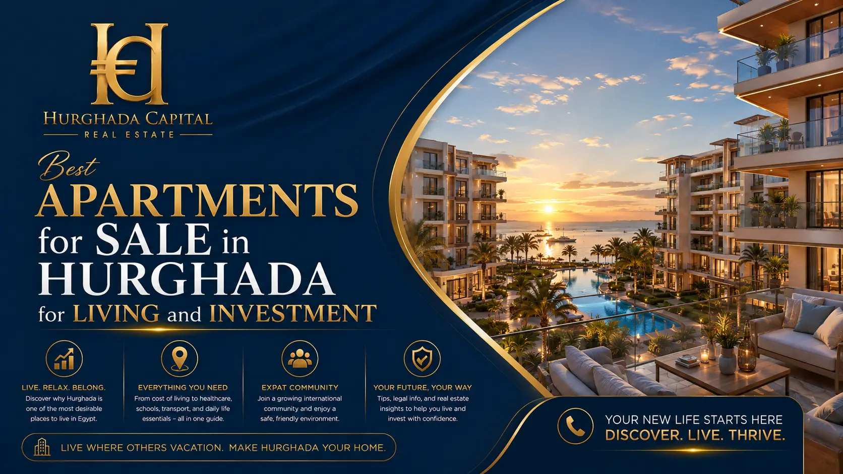 Best Apartments for Sale in Hurghada for Living and Investment